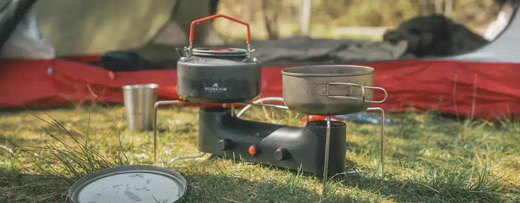 Robens Fire Finch - fornello a cartuccia, due brucciatori (2500W ciascuno)