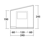 Outwell Sideroads Awning Room, pareti laterali per tendalino camper