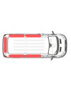 Oscuranti termici per Ford Transit Custom V710 & VW T7 New Transporter, 5 pezzi (zona abitativa)
