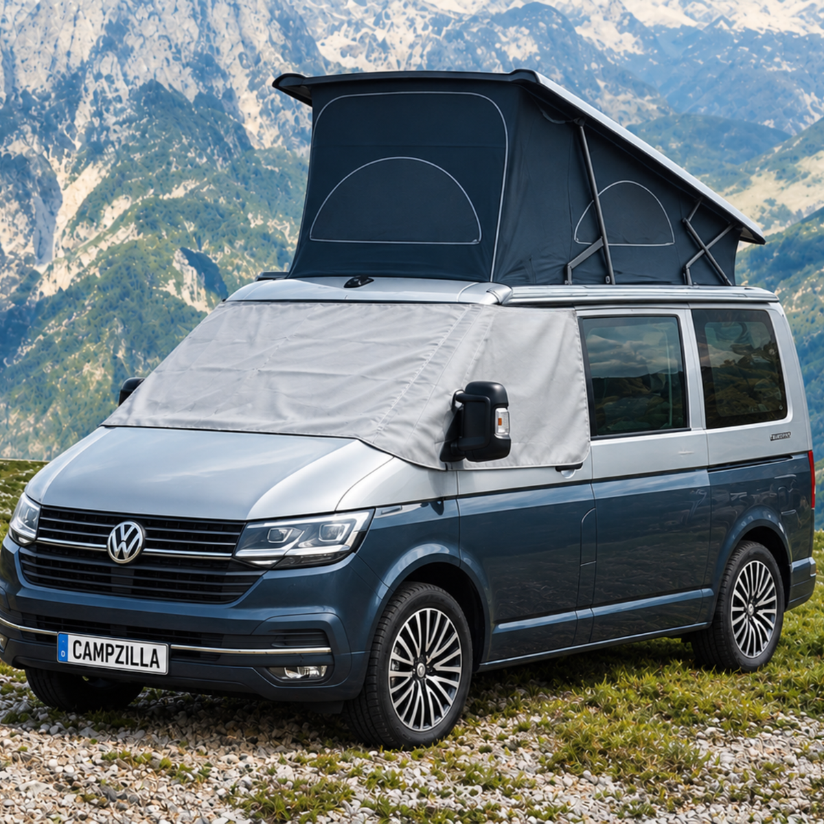 Außen-Sonnenschutz & Sichtschutz "Light" für Fahrerhaus – VW T6, T6.1 California, Multivan