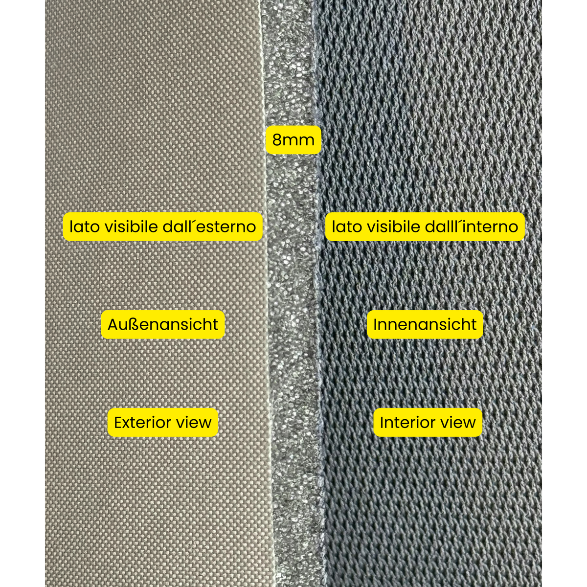 Thermal Window Blinds Set for Kia PV5 Passenger (Essential, Plus, Elite) – Anti-Condensation & Heat Insulation | Made in Italy