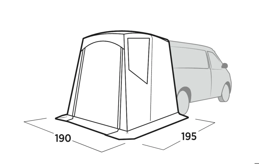 Krossbu rear tent for vans with tailgate (VW, Mercedes) - Image 6