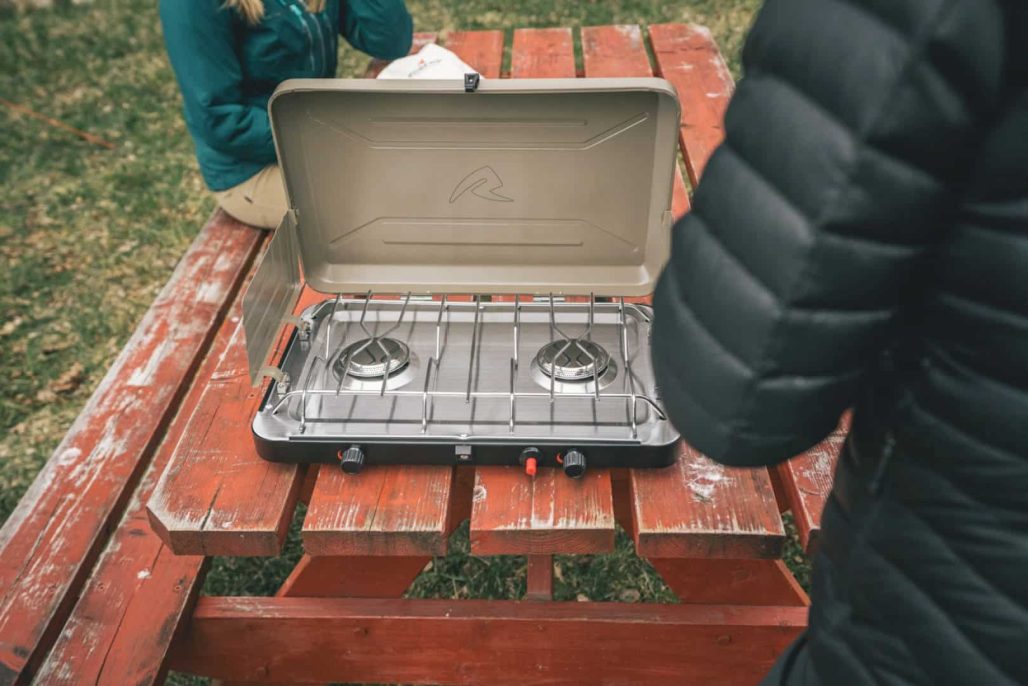 Kartuschenkocher, Robens Fire Hornet Basecamp Stove, 2-flammig – Bild 2