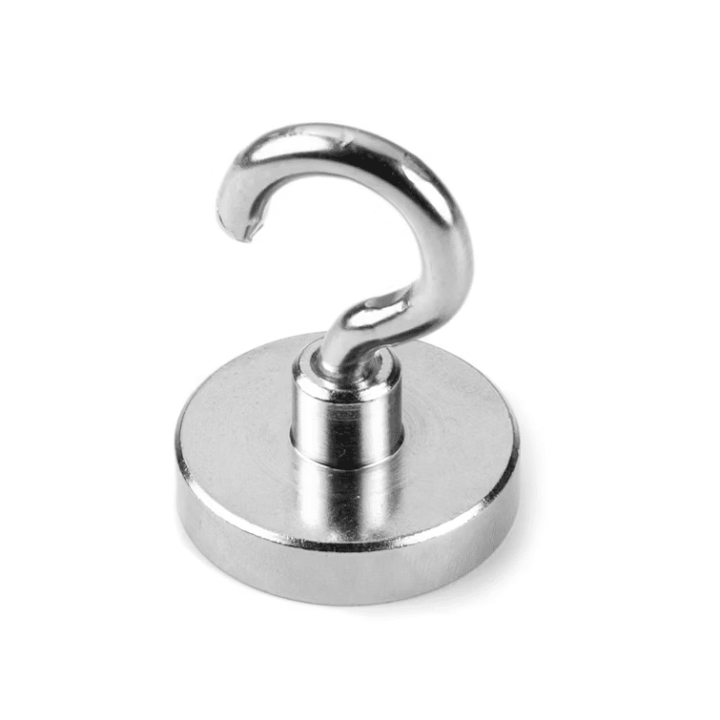 Neodymium hook magnet, small but powerful all-rounder