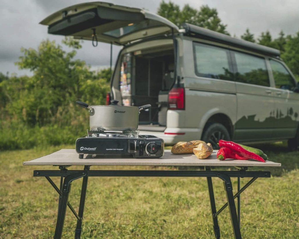 Canmore - faltbarer Aluminium Campingtisch mit kleinem Packmaß – Bild 2