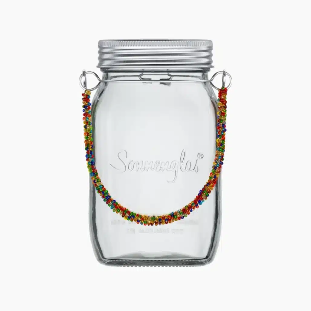 Sonnenglas, Beadwork Edition, 1000ml – nachhaltige Solarleuchte aus Südafrika – Bild 4