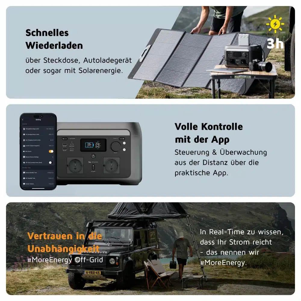 Powerstation, 600W, energia portatile per Van & Camper - immagine 10