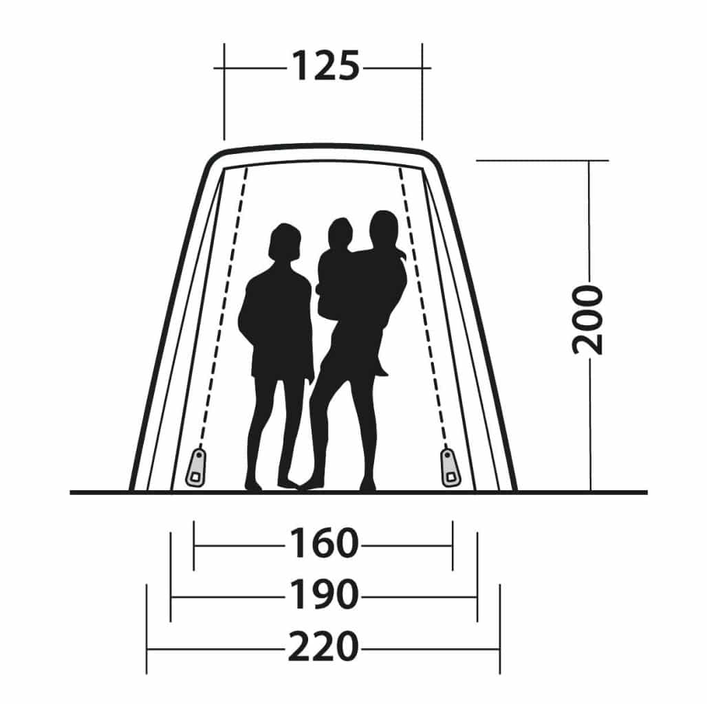 Tailgate tent, Sandcrest S, per Berlingo, Rifter, Courier, Caddy, ... mounting height: 155 – 185cm - Image 13