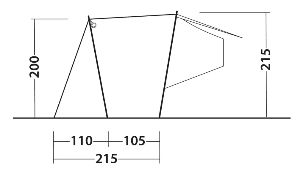 Outwell Dune SUV – Heckzelt für SUV, Anbauhöhe: 155–185 cm – Bild 11