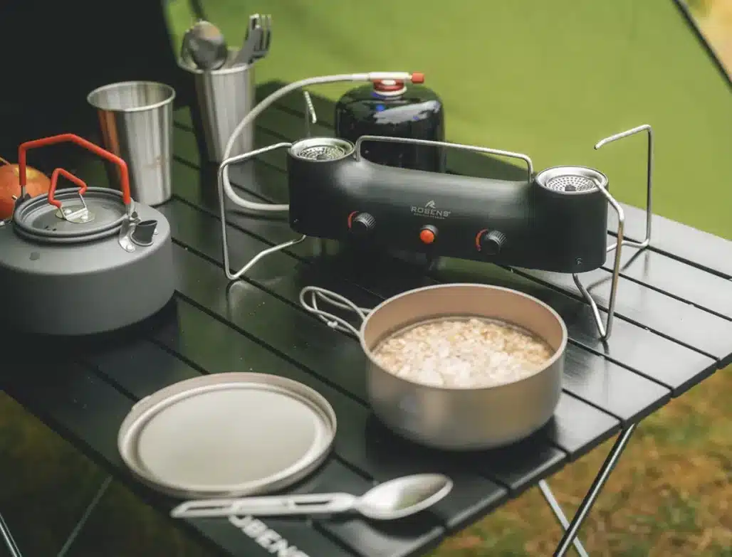 Fire Finch Double Stove, Kartuschenkocher mit zwei Flammen (à 2500W) – Bild 2