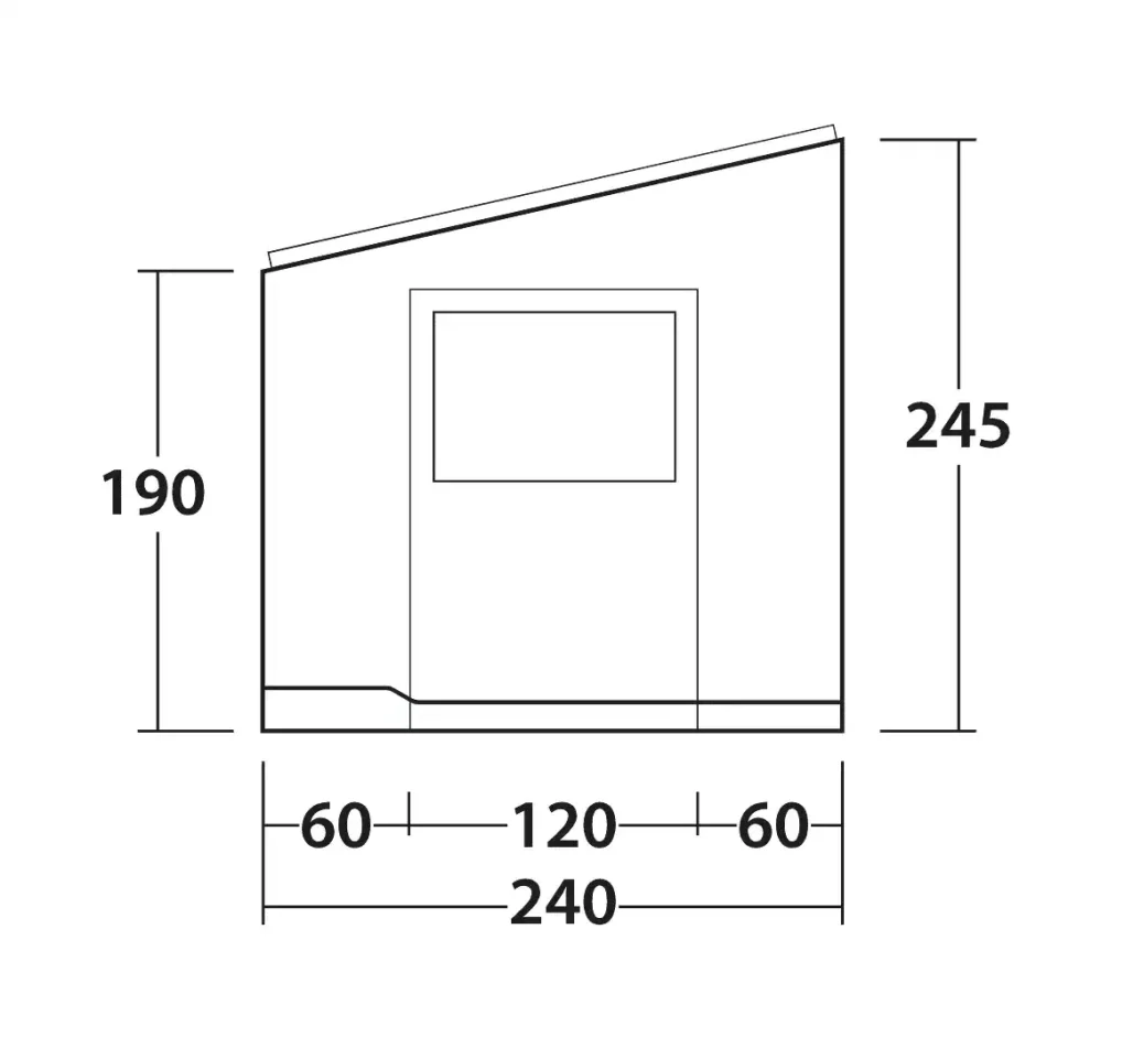 Outwell Sideroads Awning Room, side panels - Image 2