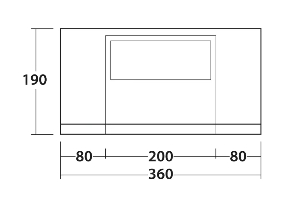 Outwell Sideroads Awning Room, side panels - Image 3