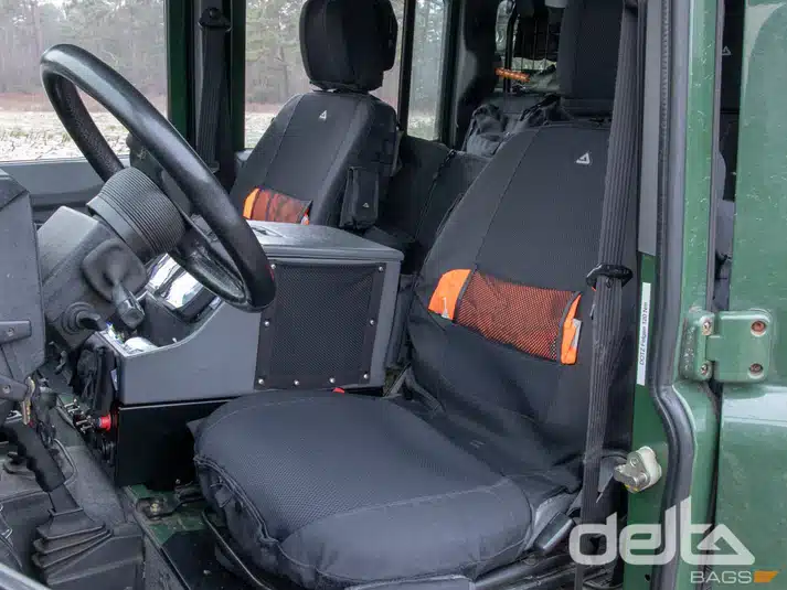 Custom-fit seat covers for the front seats – Land Rover Defender TD4, TDI/TD5
