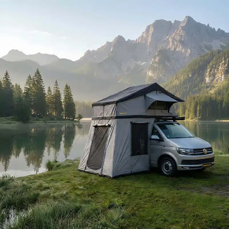 Roof tent - horntools Elements Gen II for 2 person, 140cm, color: Midnight Stone - Image 12